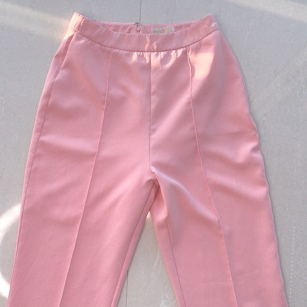 CLUB LONDON PINK HIGH WAIST WIDE LEG PANTS Size 6 in women - Picture 3 of 8
